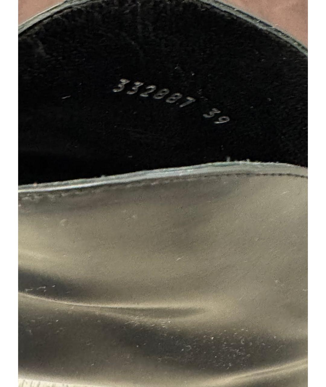 GUCCI Черные кожаные ботильоны, фото 4