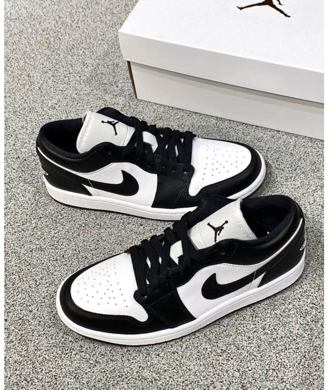 JORDAN Черные кожаные кроссовки, фото 2