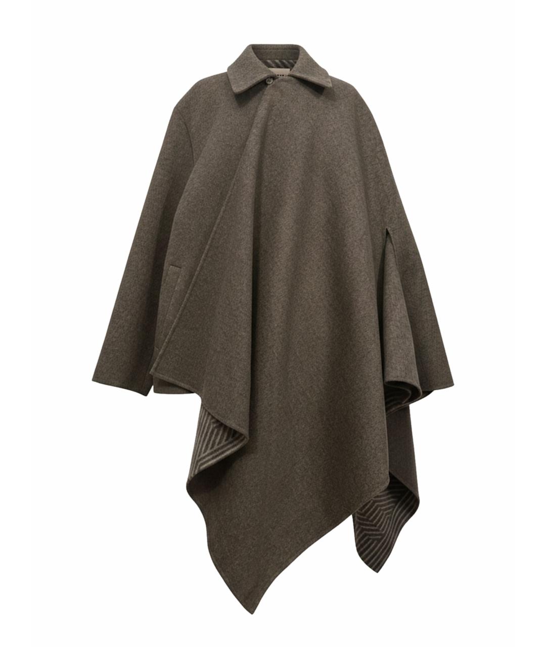 FENDI Серое шерстяное пальто, фото 1