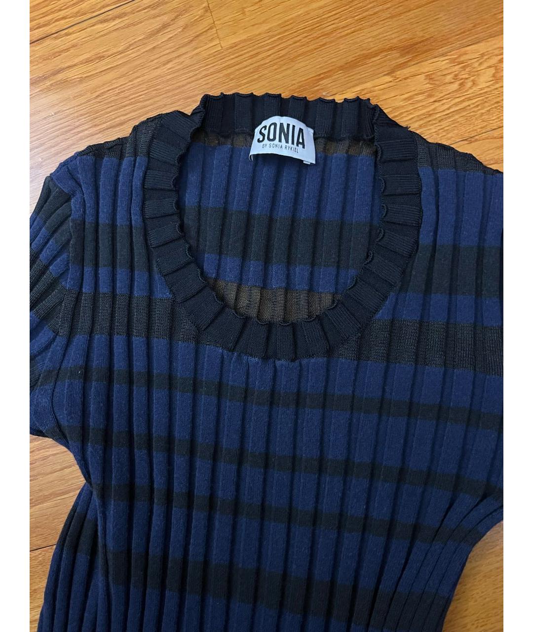 SONIA RYKIEL Темно-синее повседневное платье, фото 3