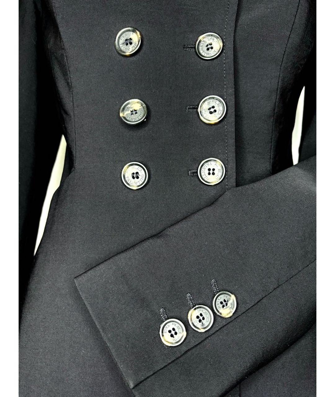 RED VALENTINO Черный шерстяной жакет/пиджак, фото 5