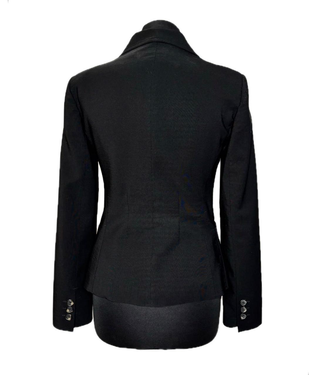 RED VALENTINO Черный шерстяной жакет/пиджак, фото 4