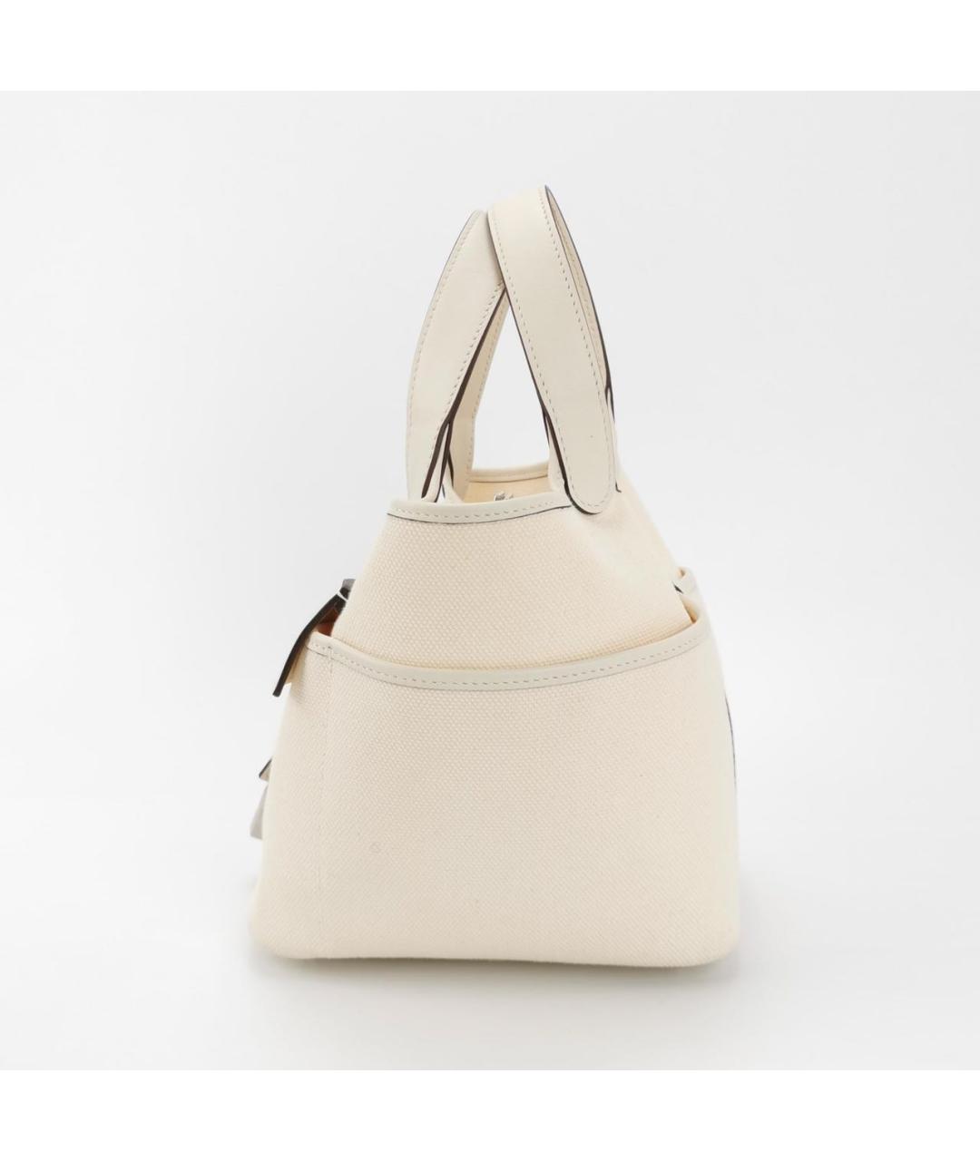 HERMES Белая кожаная сумка через плечо, фото 2