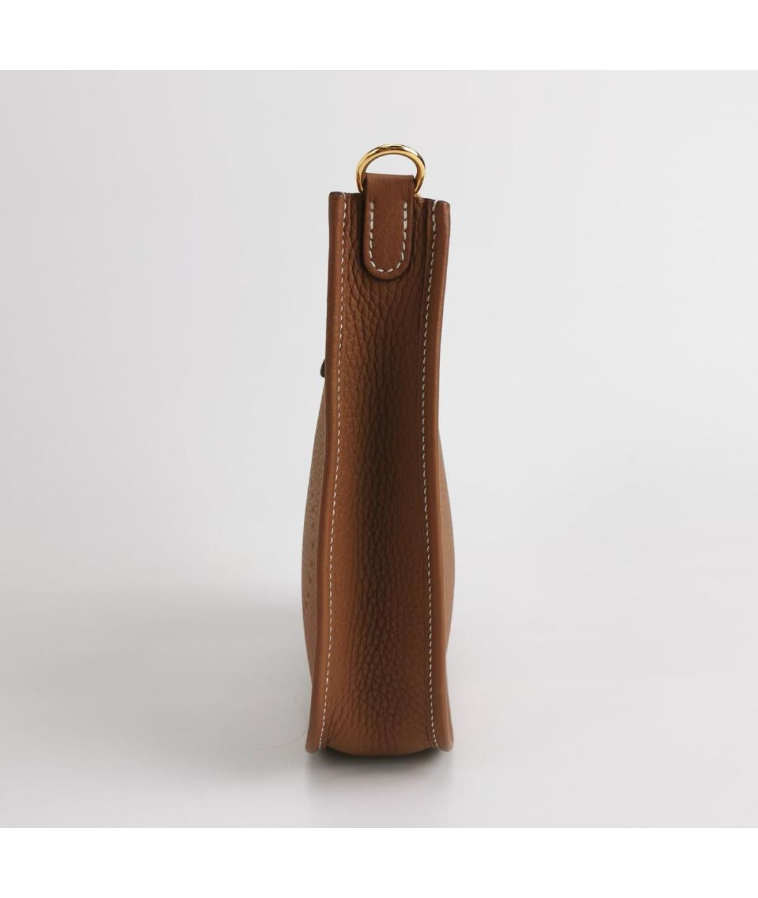 HERMES Коричневая кожаная сумка через плечо, фото 2