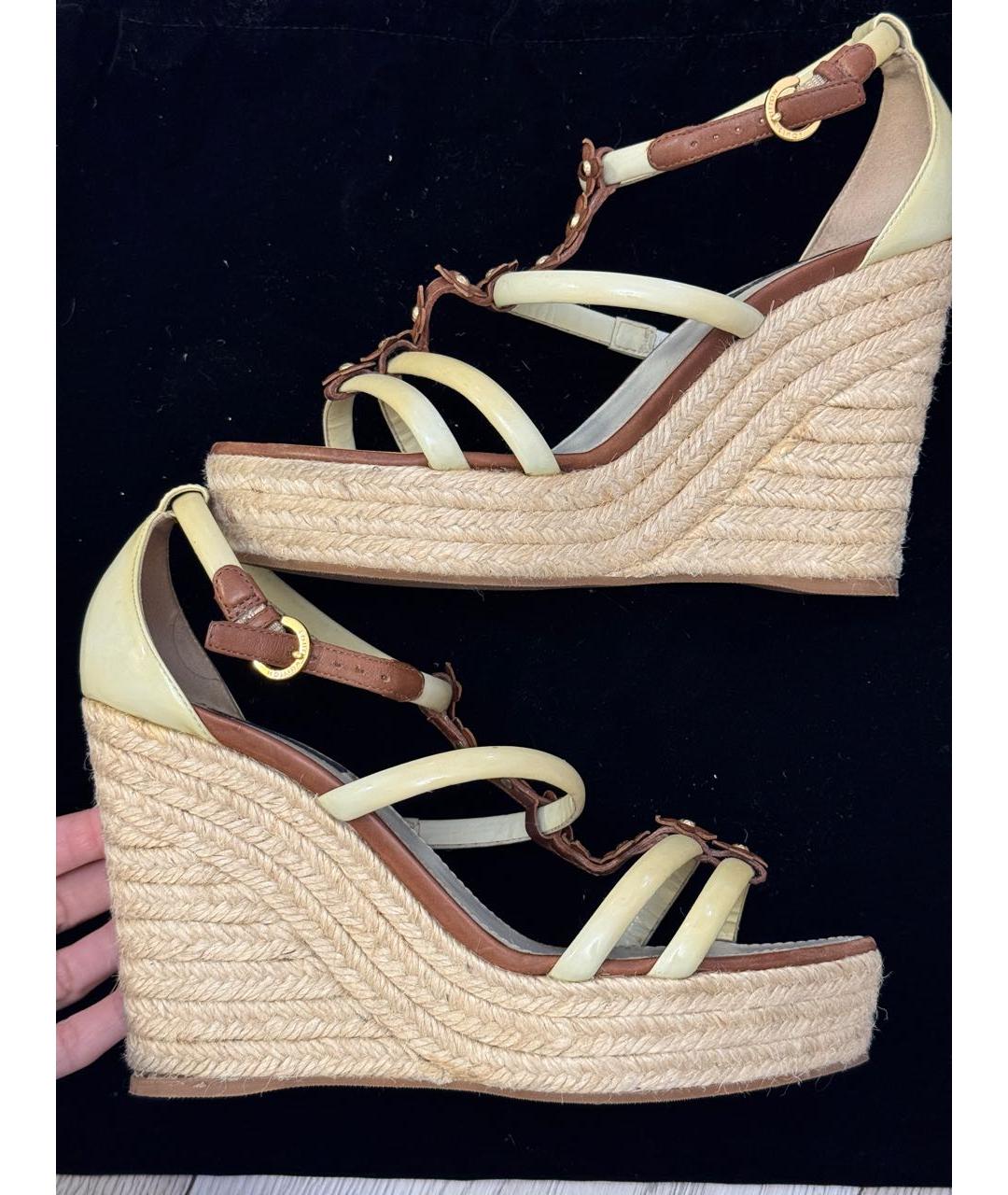 LOUIS VUITTON Бежевые эспадрильи, фото 5