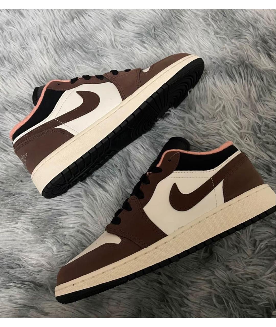 JORDAN Коричневые замшевые кроссовки, фото 2
