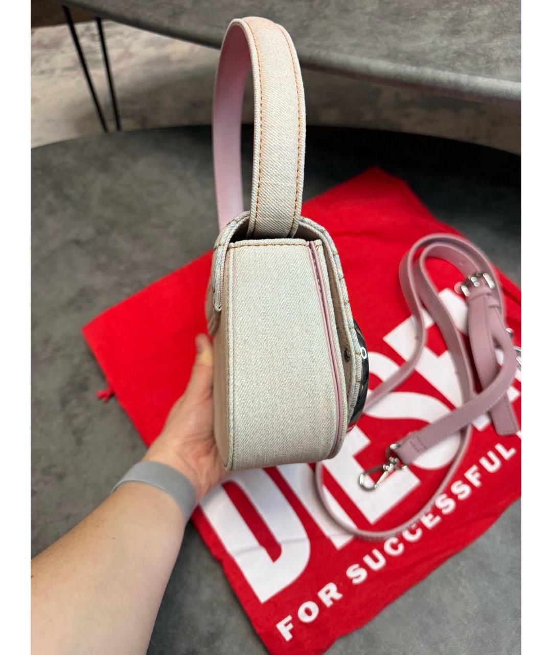 DIESEL Мульти деним сумка с короткими ручками, фото 5