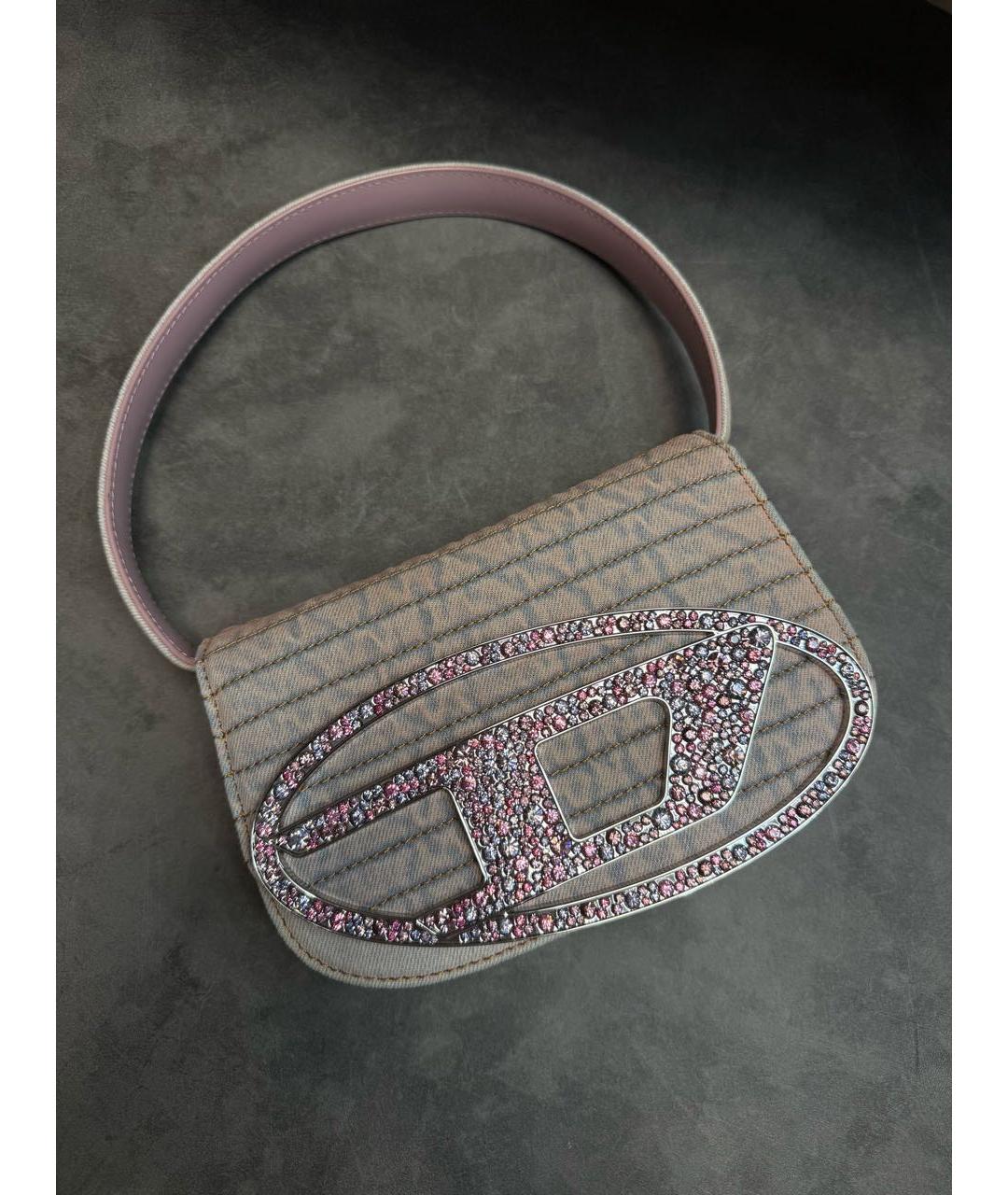 DIESEL Мульти деним сумка с короткими ручками, фото 9