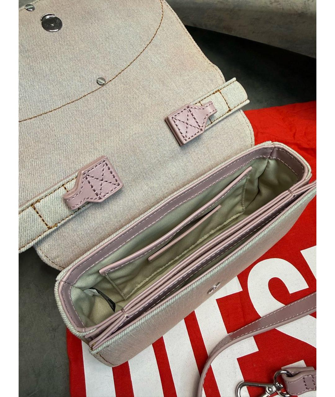 DIESEL Мульти деним сумка с короткими ручками, фото 4