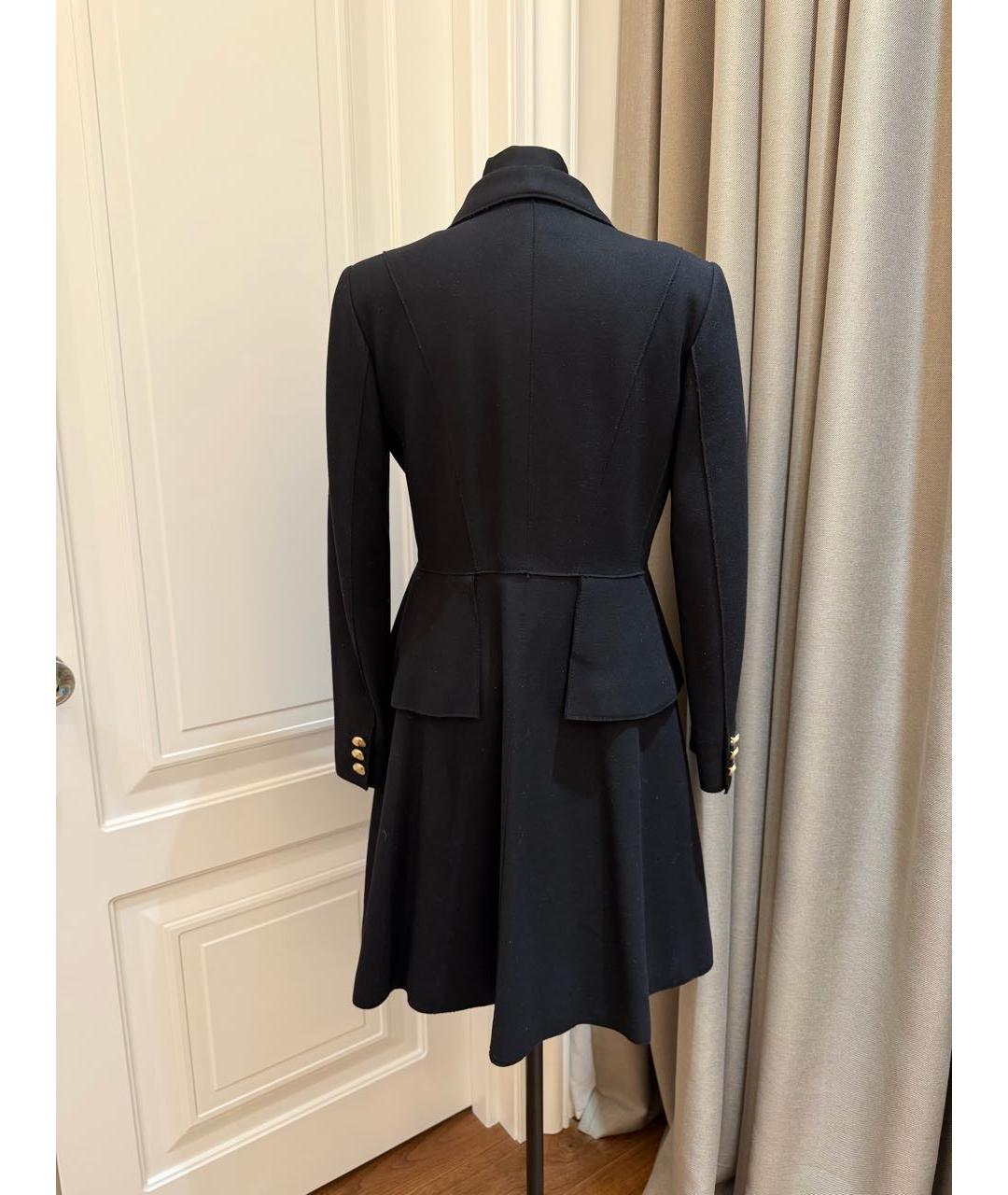 VERSACE Черное шерстяное пальто, фото 2