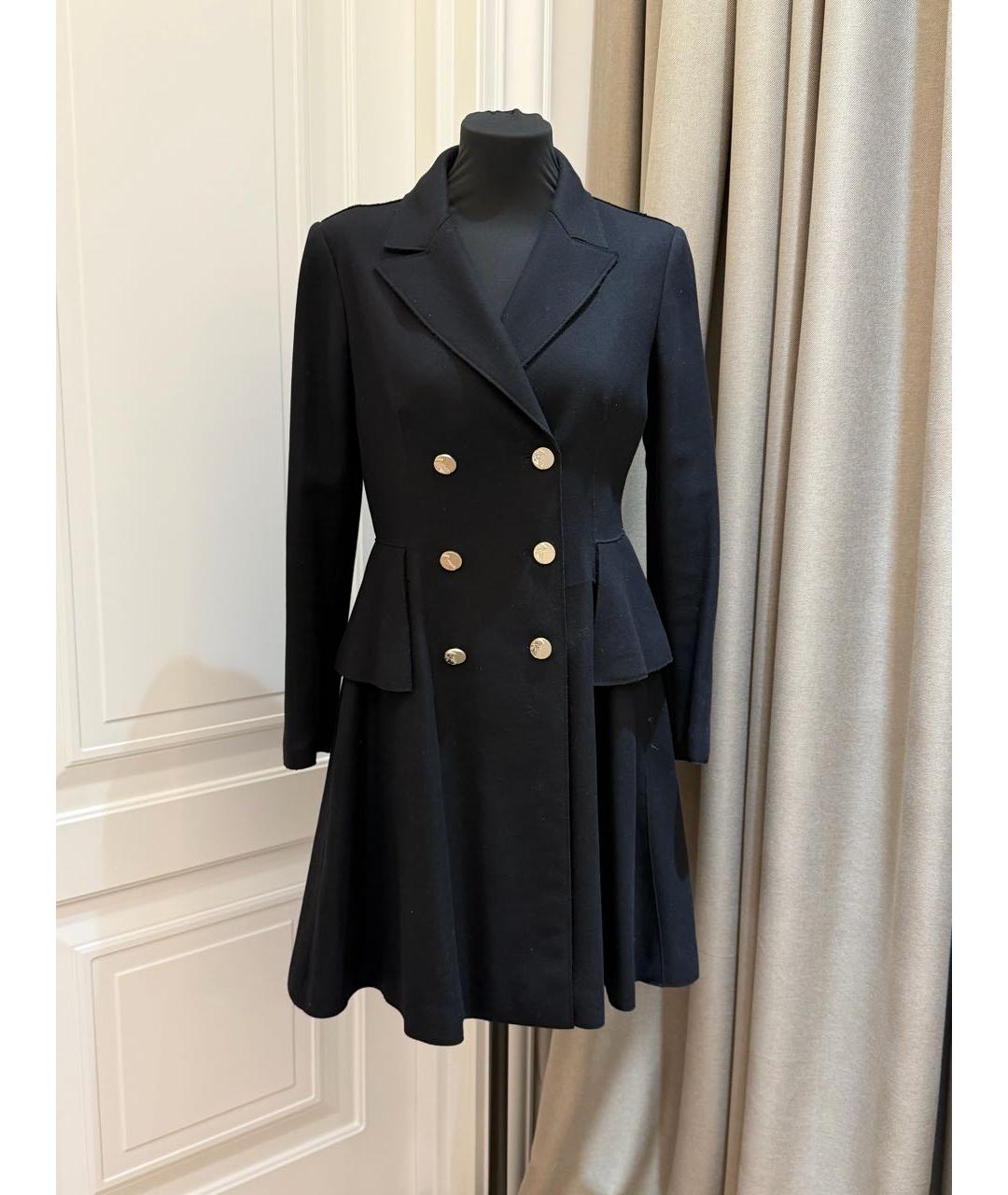 VERSACE Черное шерстяное пальто, фото 9