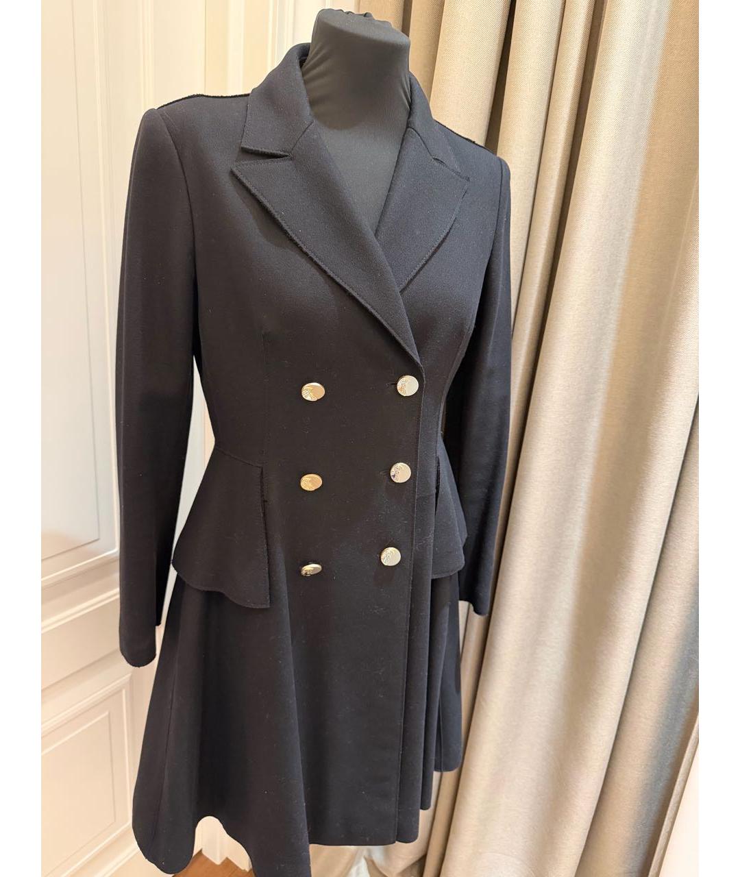 VERSACE Черное шерстяное пальто, фото 4