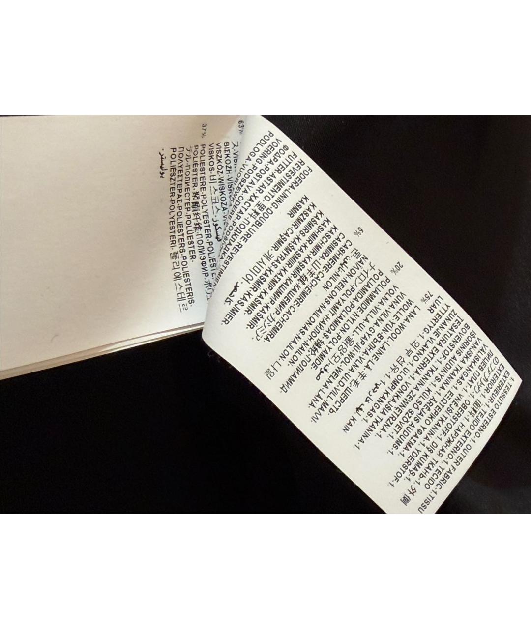 VERSACE Черное шерстяное пальто, фото 8