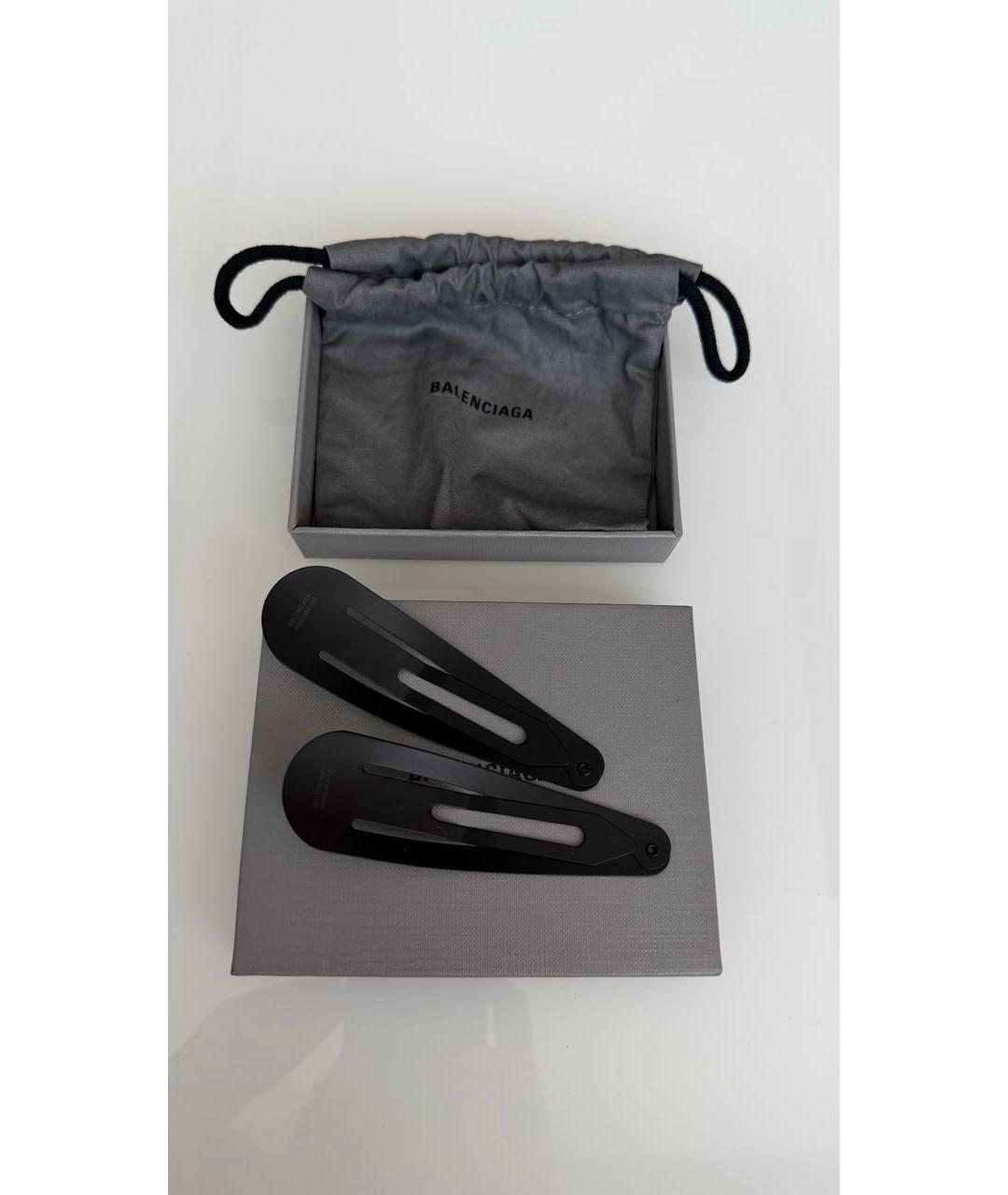 BALENCIAGA Черная заколка, фото 2