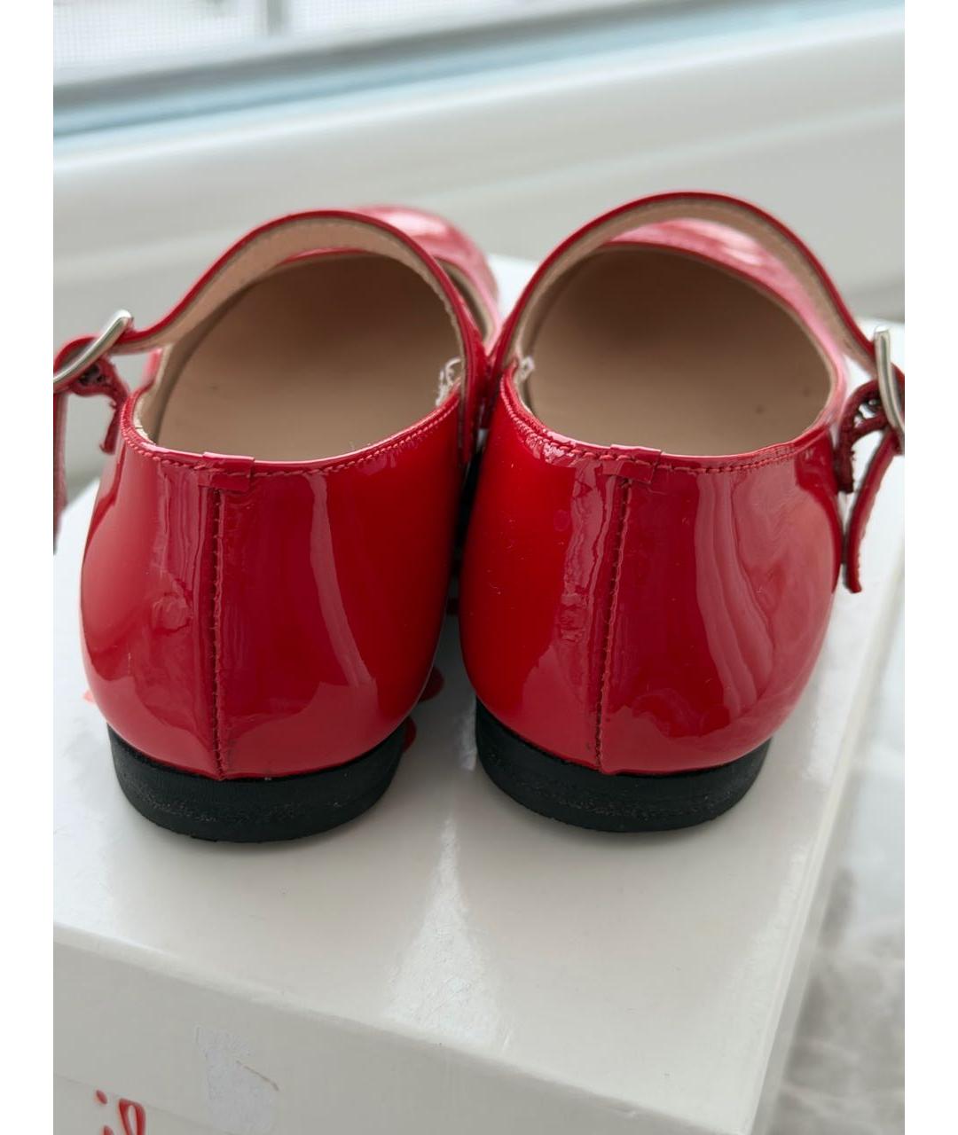 IL GUFO Красные балетки и туфли из лакированной кожи, фото 4