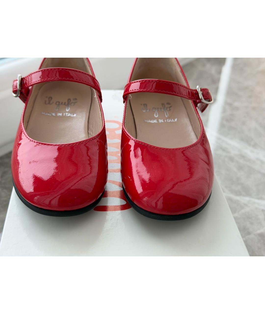 IL GUFO Красные балетки и туфли из лакированной кожи, фото 3