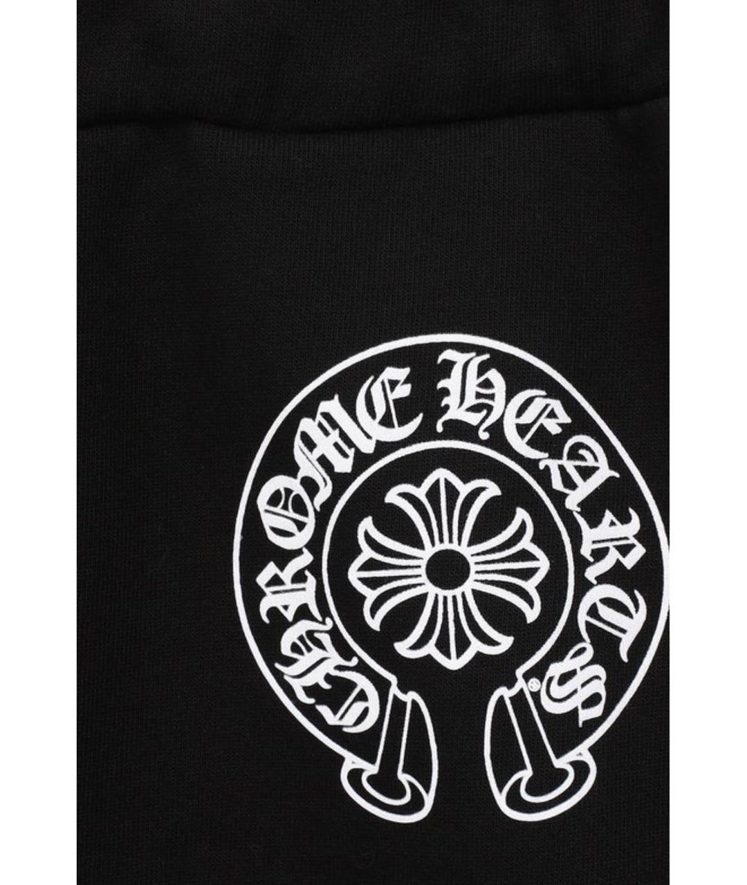 CHROME HEARTS Черный хлопковый спортивный костюм, фото 4