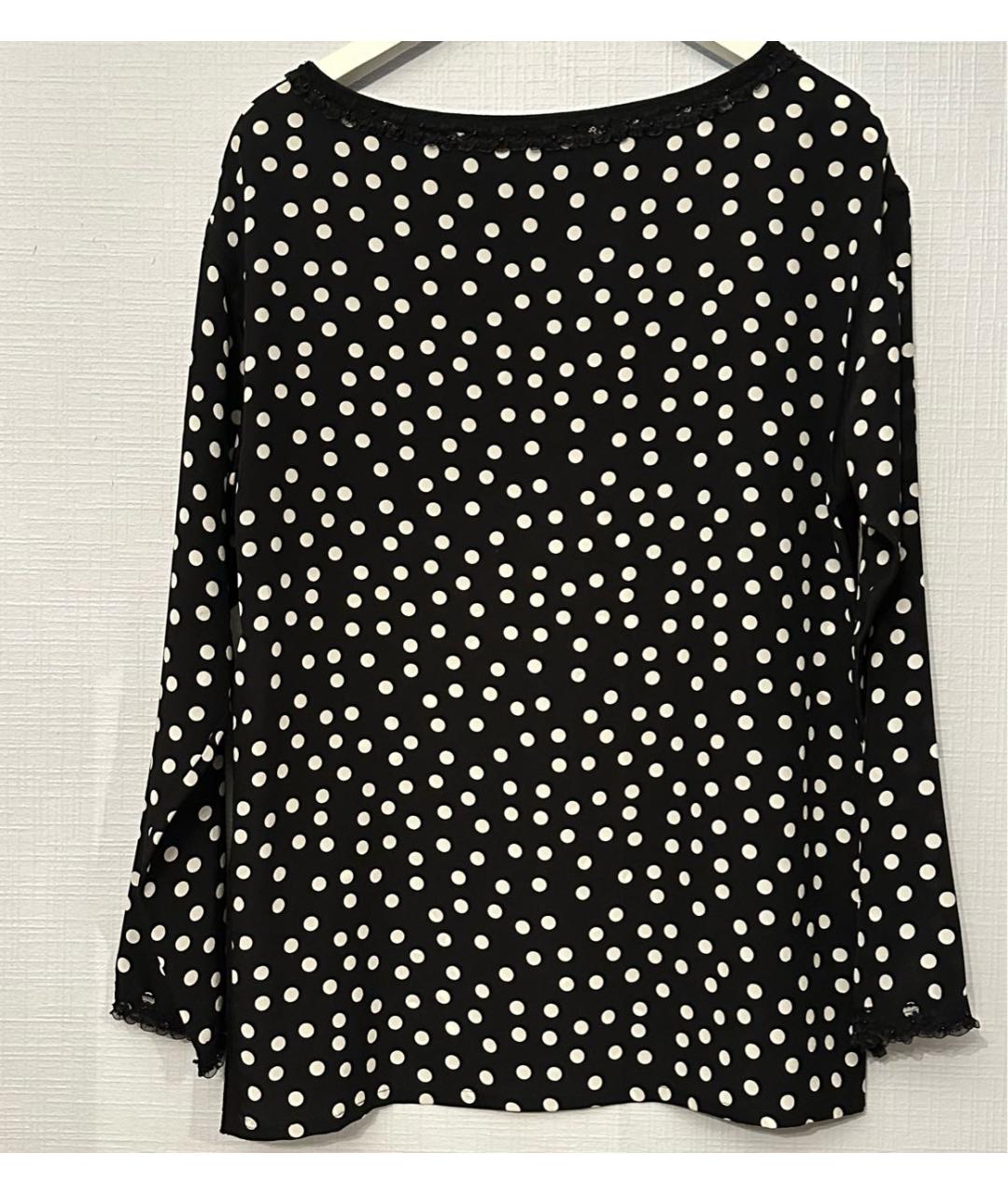 DOLCE&GABBANA Черная шелковая блузы, фото 2