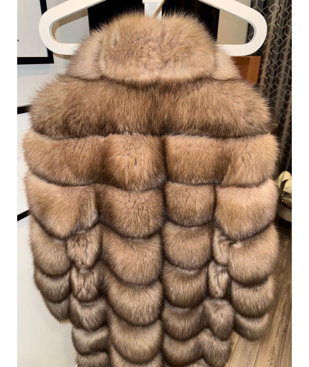 BRASCHI Коричневая меховая шуба, фото 3
