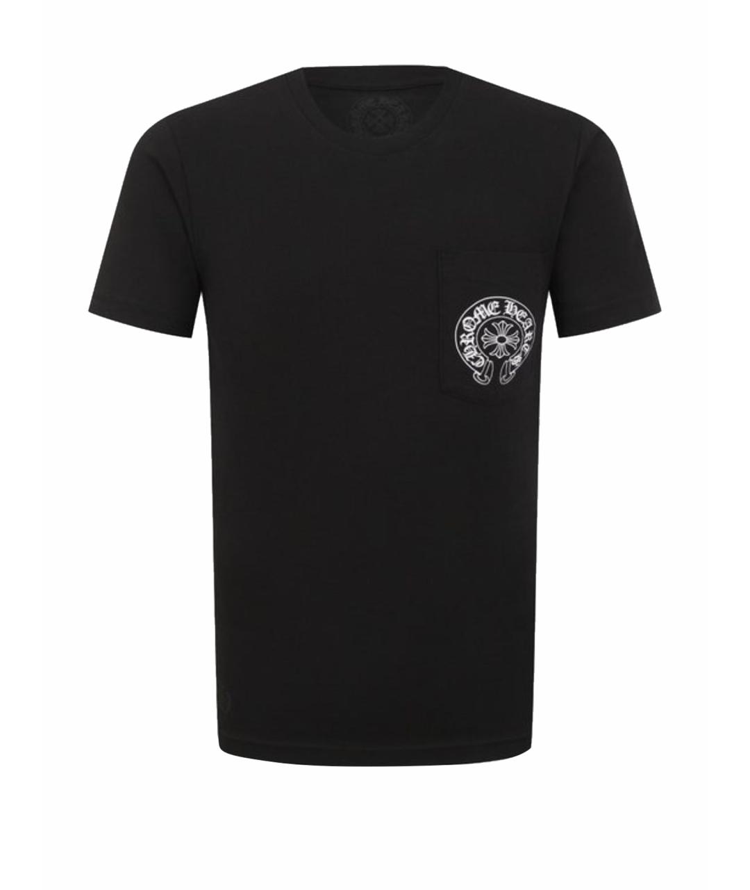 CHROME HEARTS Черная хлопковая футболка, фото 1