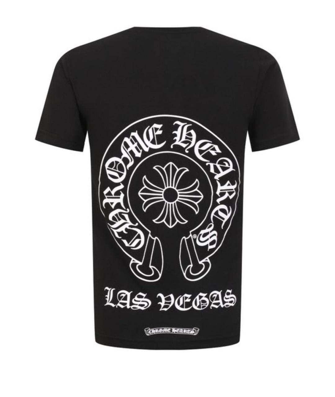 CHROME HEARTS Черная хлопковая футболка, фото 2