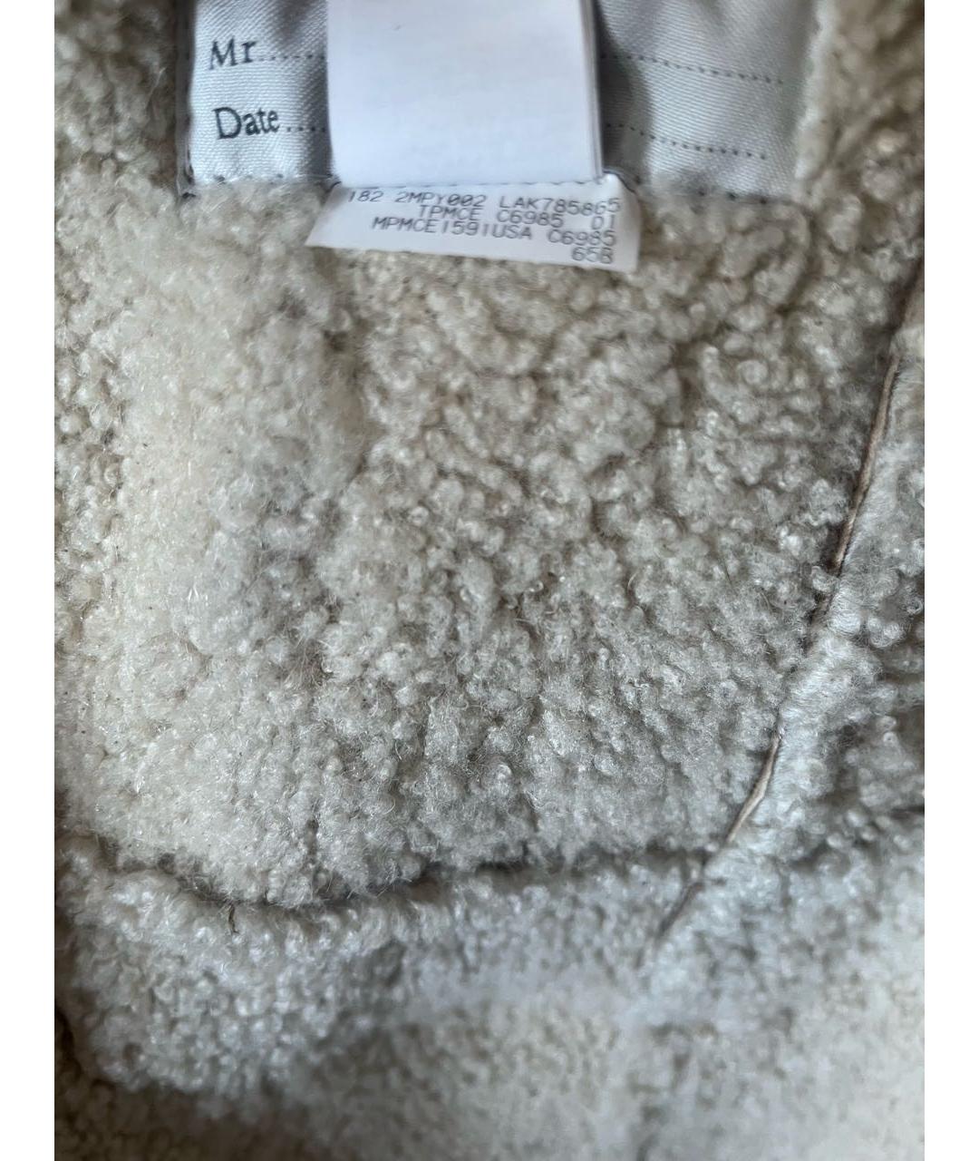 BRUNELLO CUCINELLI Бежевая меховая дубленка/шуба, фото 5