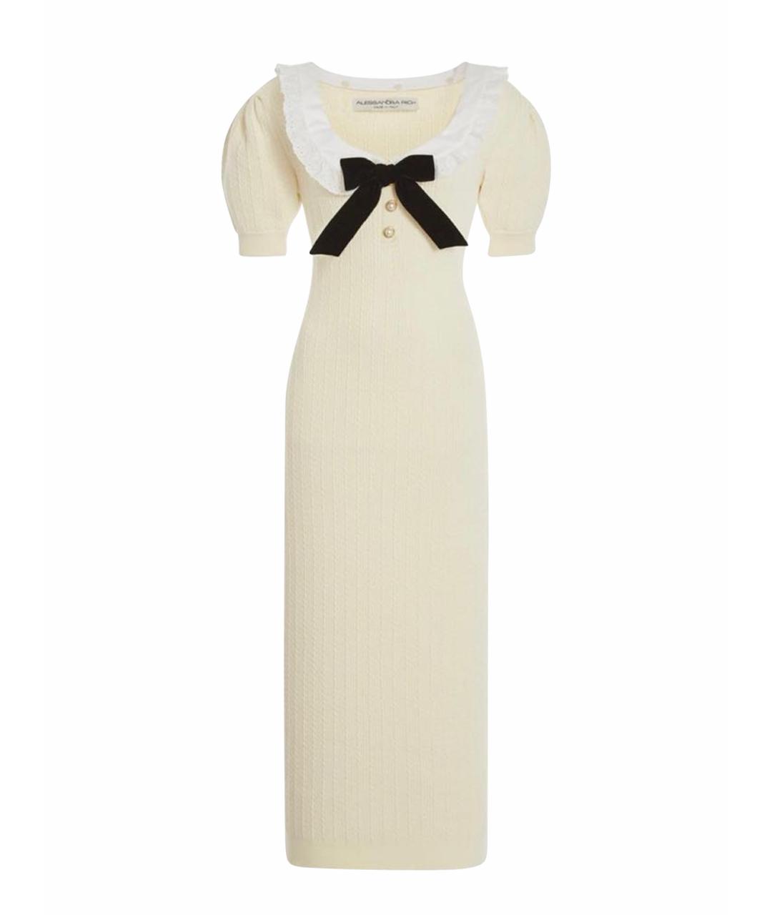 ALESSANDRA RICH Бежевое повседневное платье, фото 1