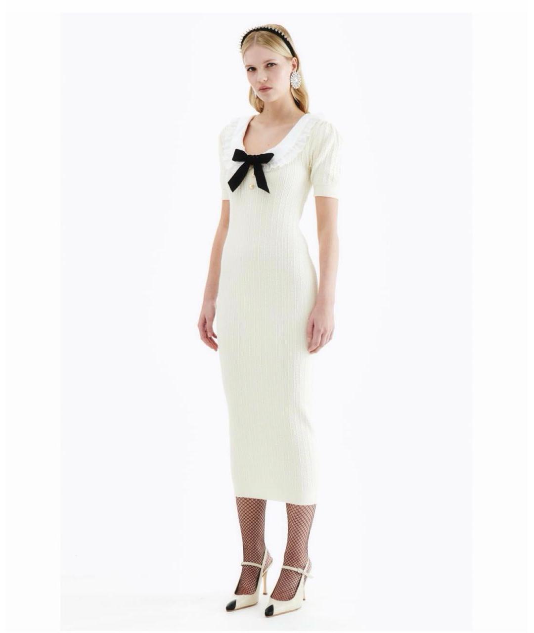 ALESSANDRA RICH Бежевое повседневное платье, фото 5