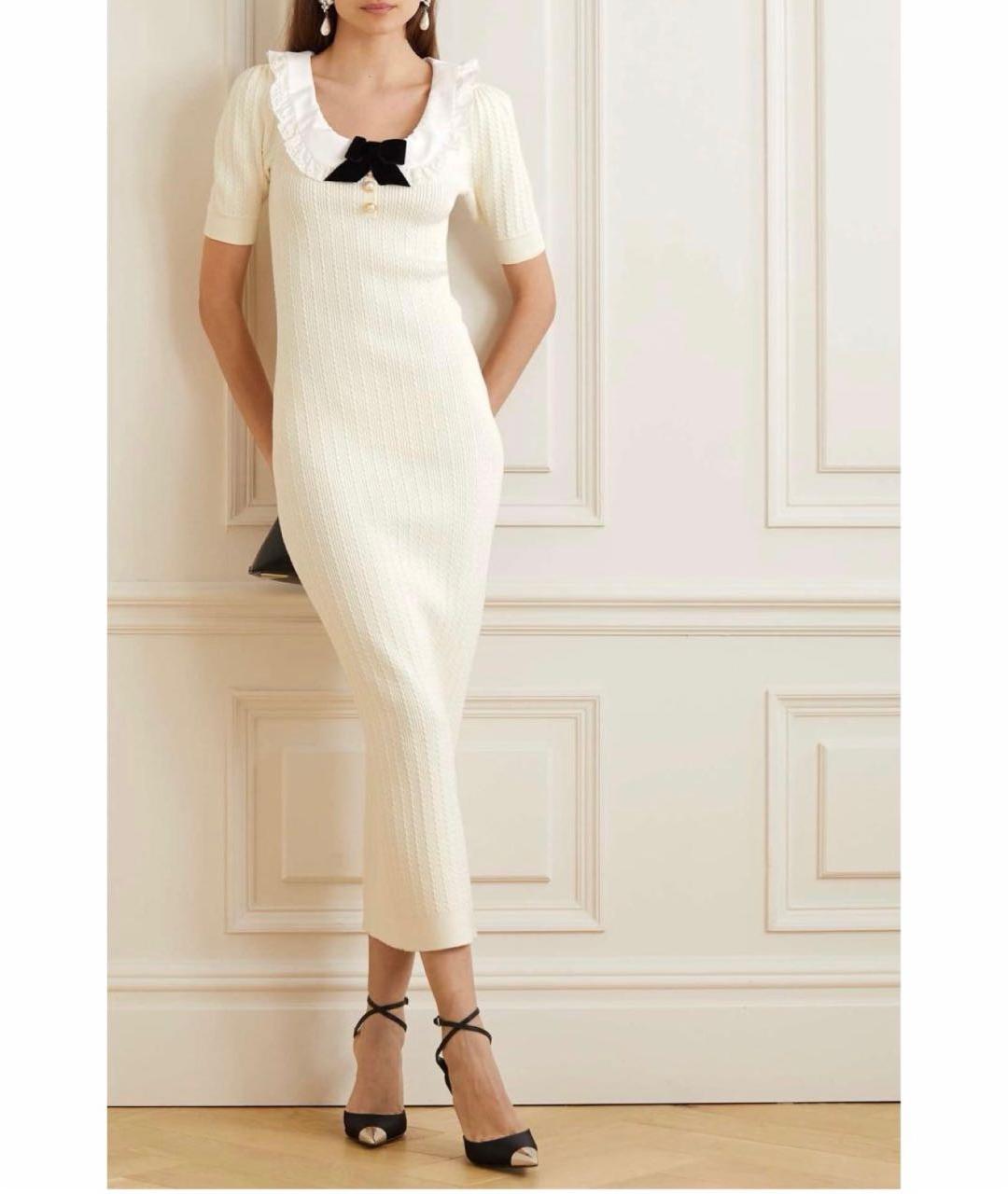 ALESSANDRA RICH Бежевое повседневное платье, фото 4