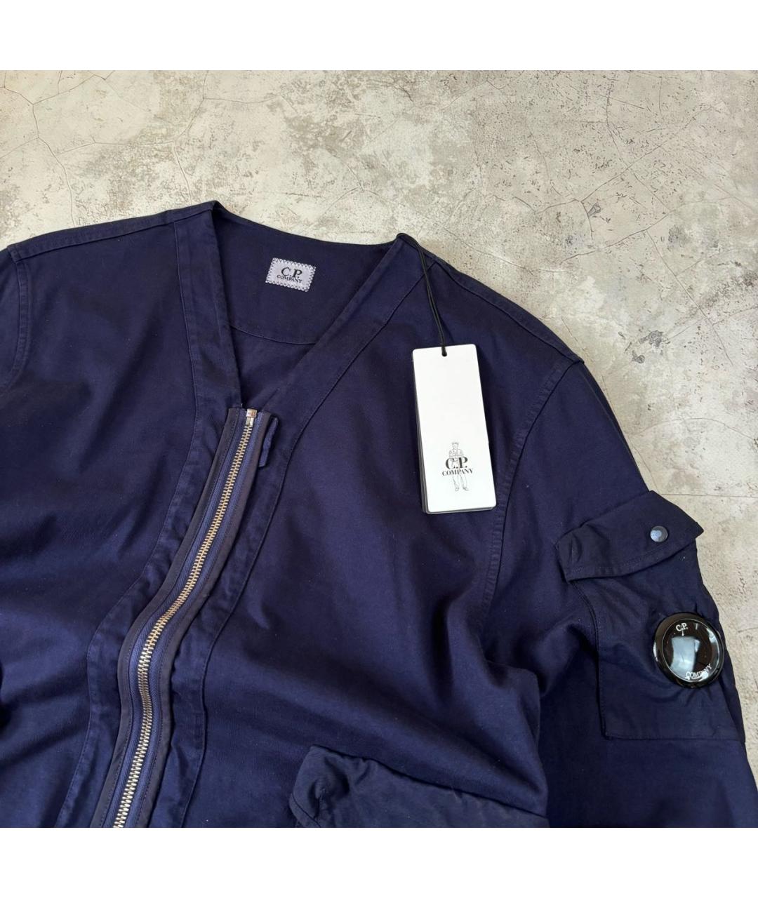 CP COMPANY Синяя хлопковая куртка, фото 2