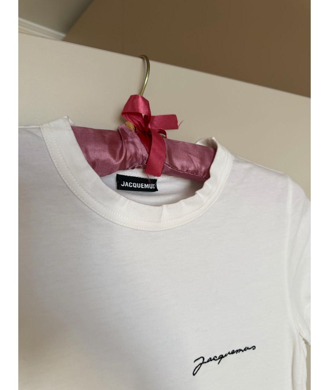 JACQUEMUS Белая хлопковая майка, фото 2