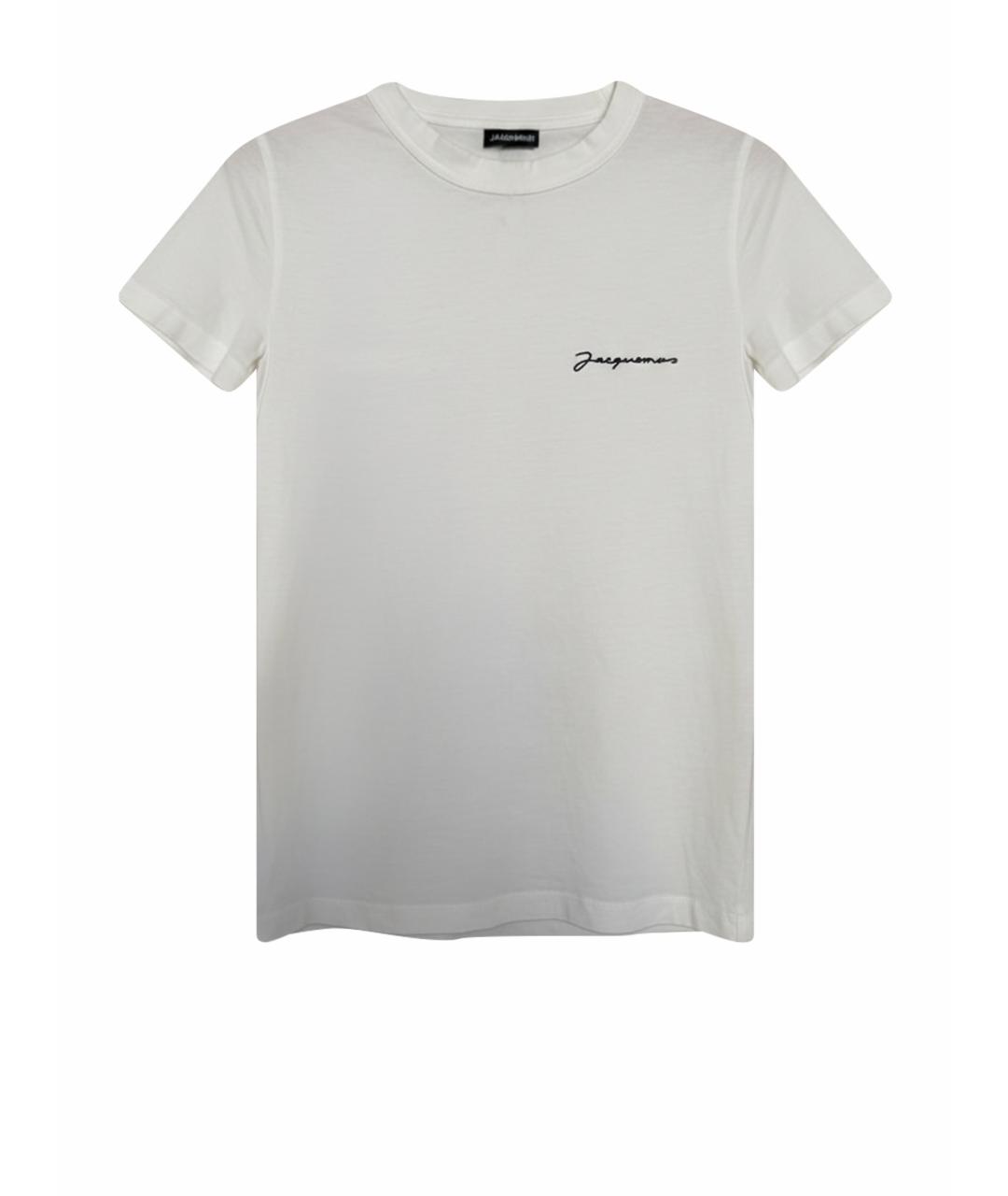 JACQUEMUS Белая хлопковая майка, фото 1