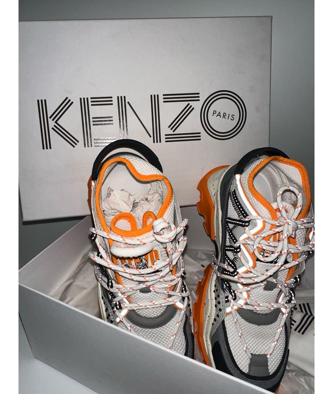 KENZO Мульти текстильные кроссовки, фото 5