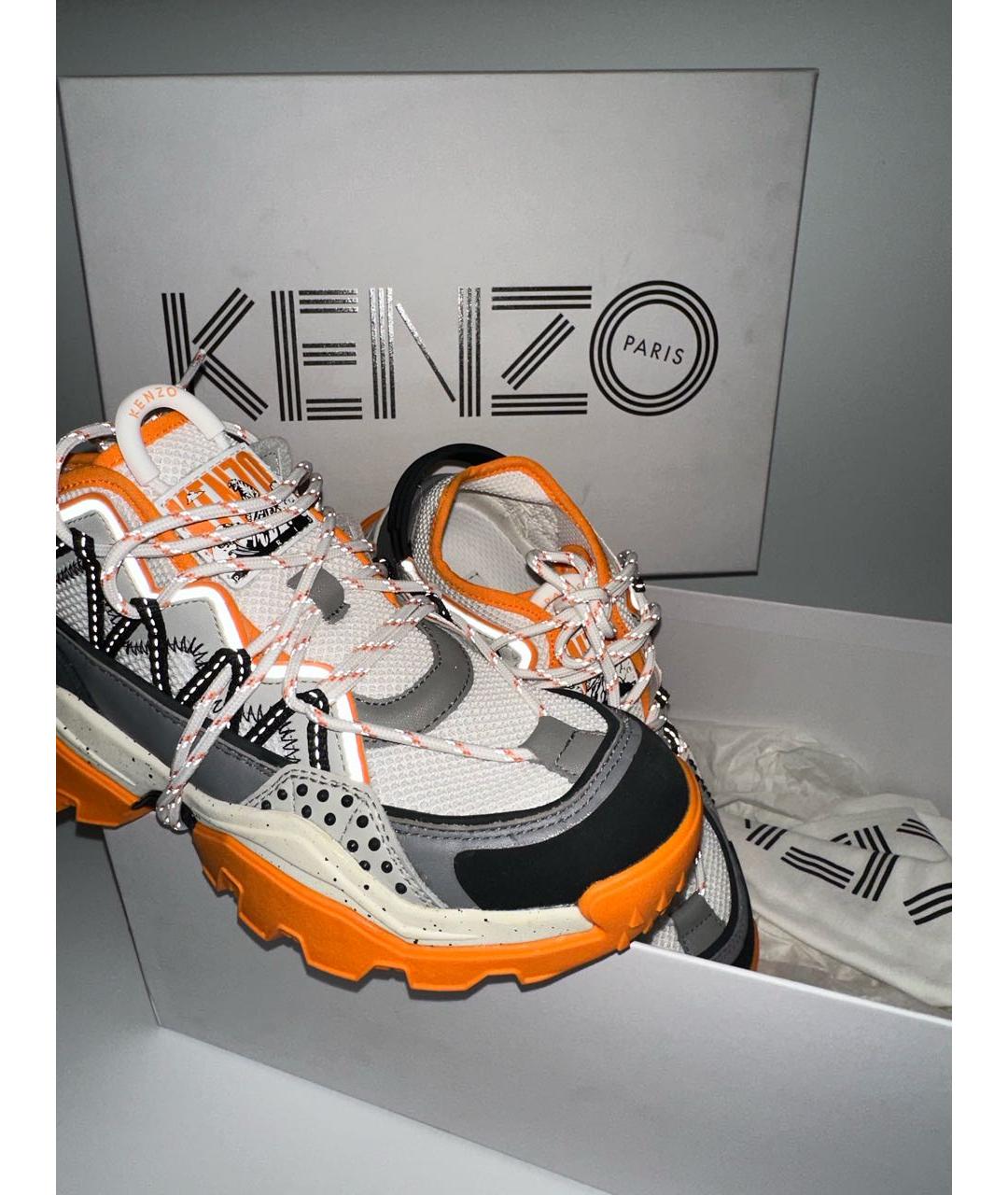 KENZO Мульти текстильные кроссовки, фото 6