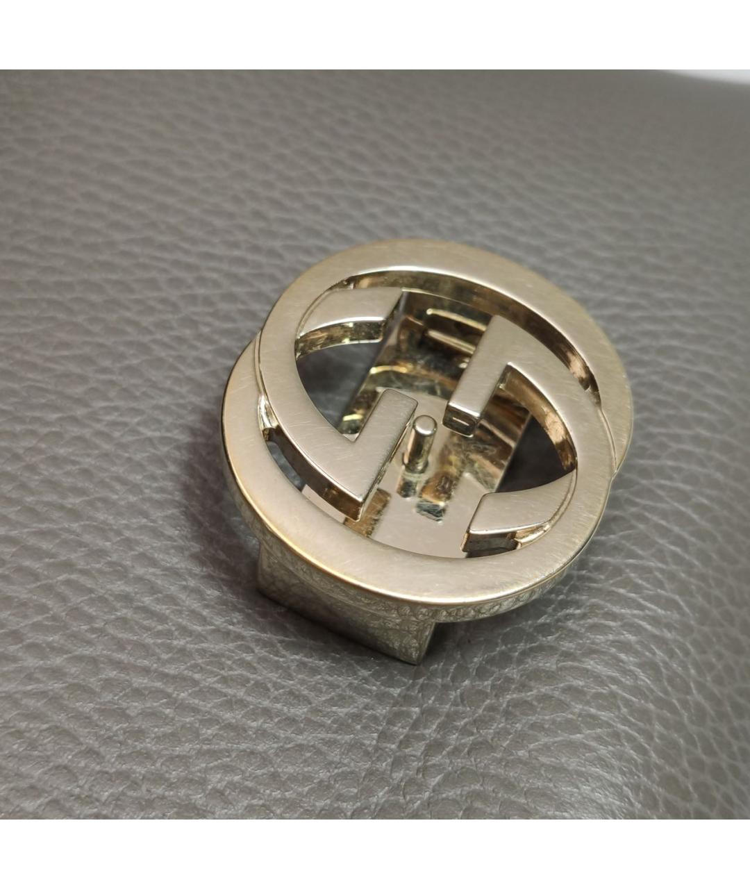 GUCCI Серая кожаная сумка через плечо, фото 8