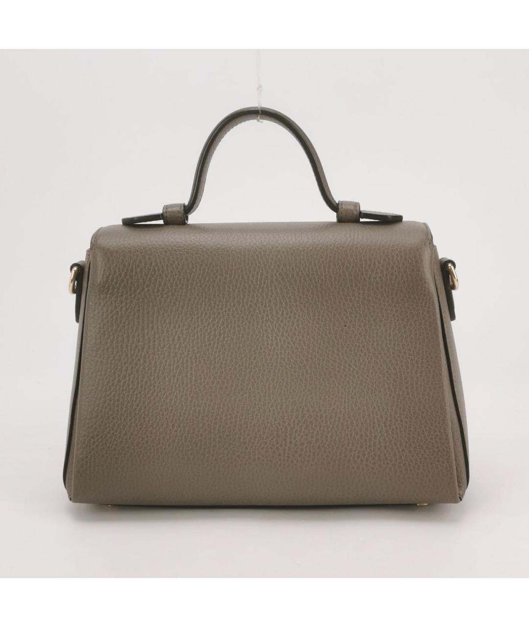 GUCCI Серая кожаная сумка через плечо, фото 4