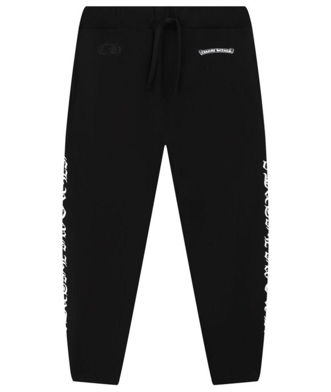 CHROME HEARTS Черный хлопковый спортивный костюм, фото 5