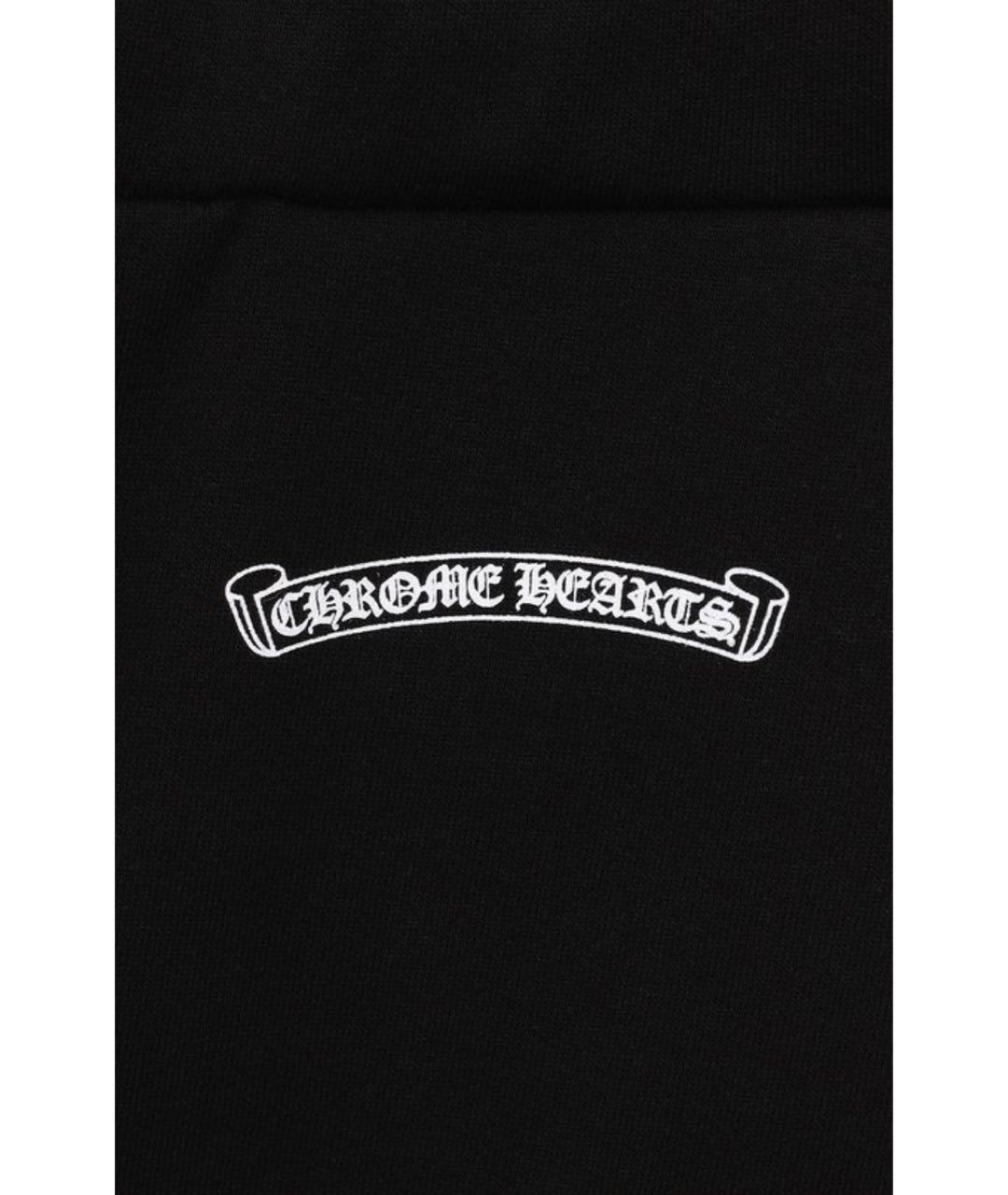 CHROME HEARTS Черный хлопковый спортивный костюм, фото 4