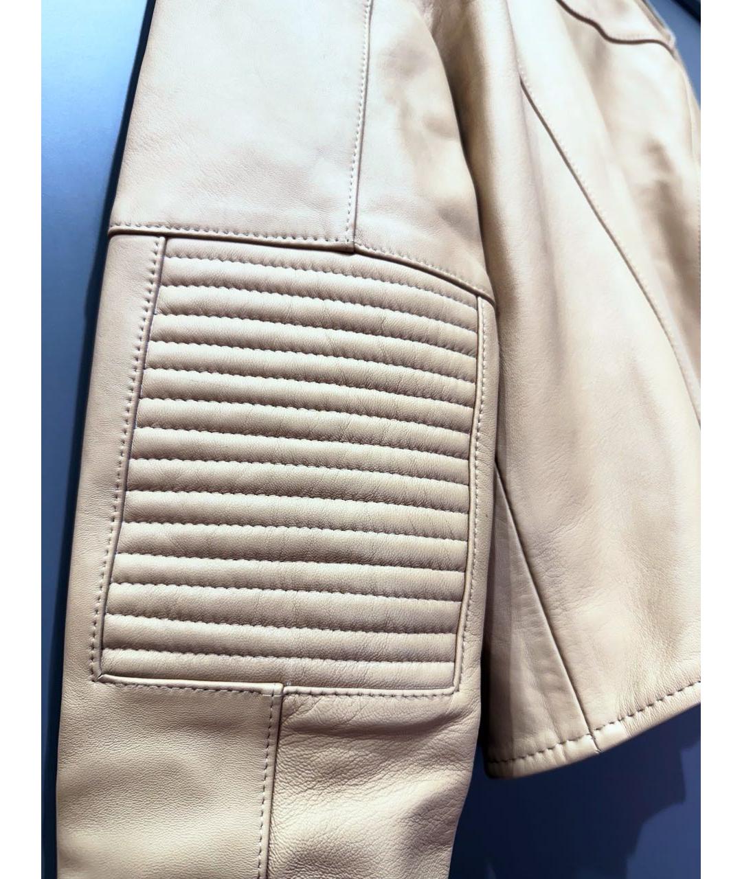 AIM Factory Бежевая кожаная куртка, фото 6