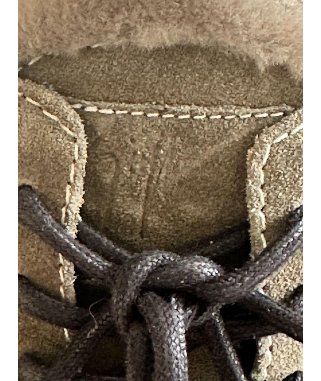 GIUSEPPE ZANOTTI DESIGN Хаки замшевые ботинки, фото 6