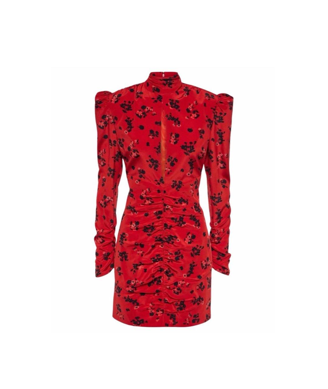 ALESSANDRA RICH Красное повседневное платье, фото 3