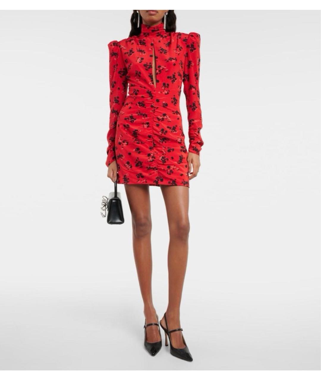 ALESSANDRA RICH Красное повседневное платье, фото 5