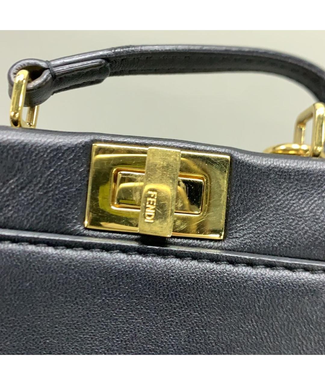 FENDI Кожаная сумка через плечо, фото 3