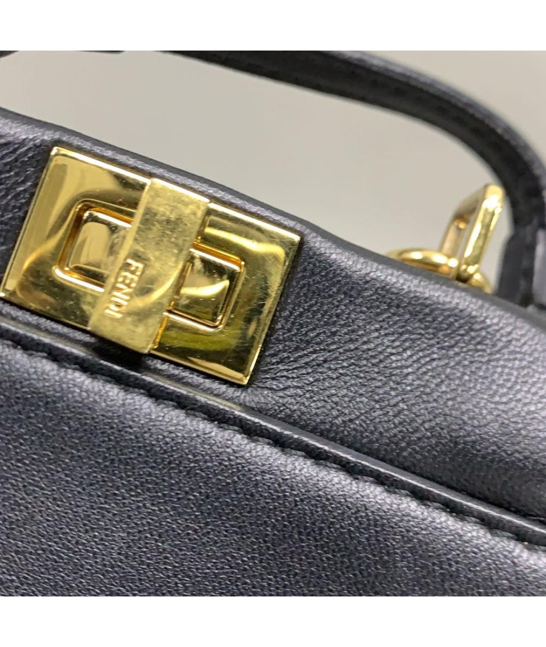 FENDI Кожаная сумка через плечо, фото 4