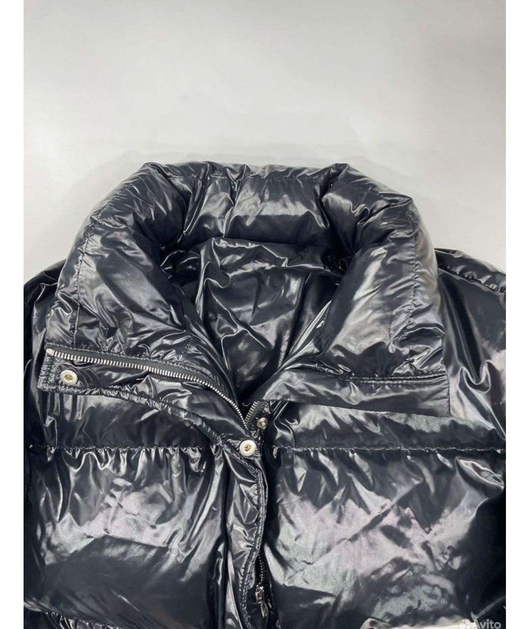 MIU MIU Черный полиамидовый пуховик, фото 4