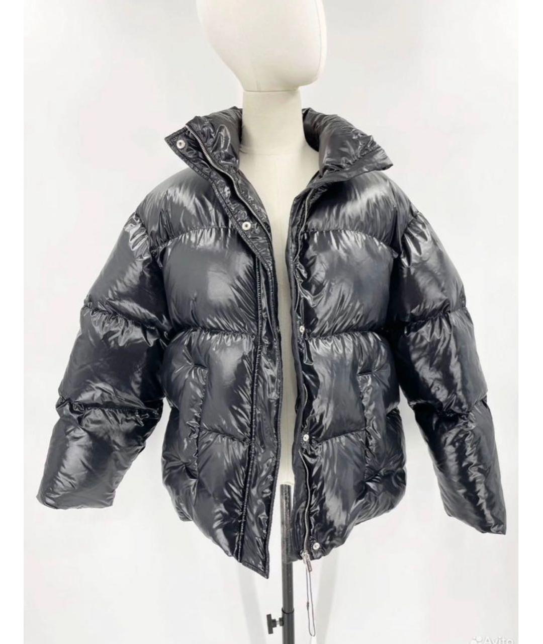 MIU MIU Черный полиамидовый пуховик, фото 2