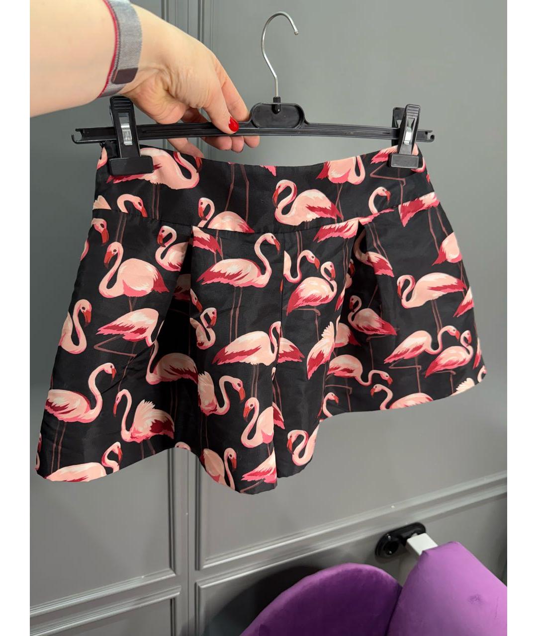 RED VALENTINO Мульти полиэстеровые шорты, фото 2