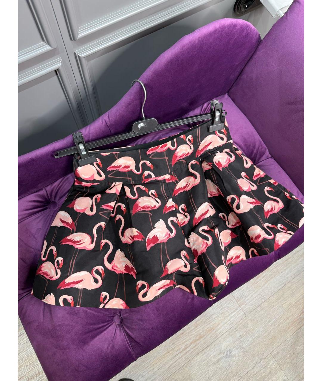 RED VALENTINO Мульти полиэстеровые шорты, фото 5