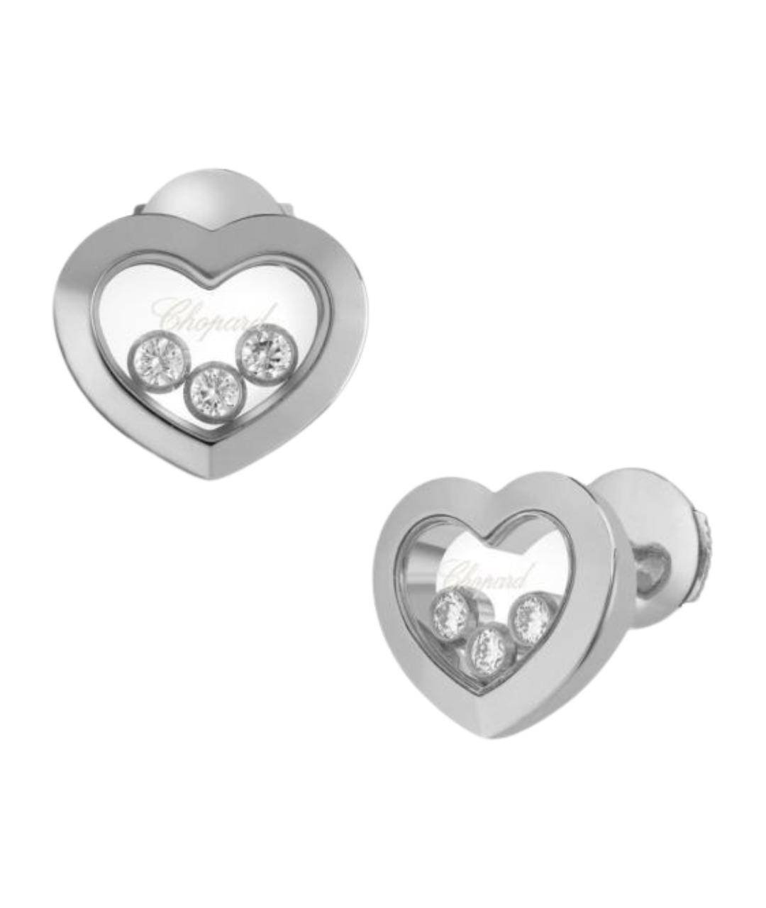 CHOPARD Серебряные серьги из белого золота, фото 1