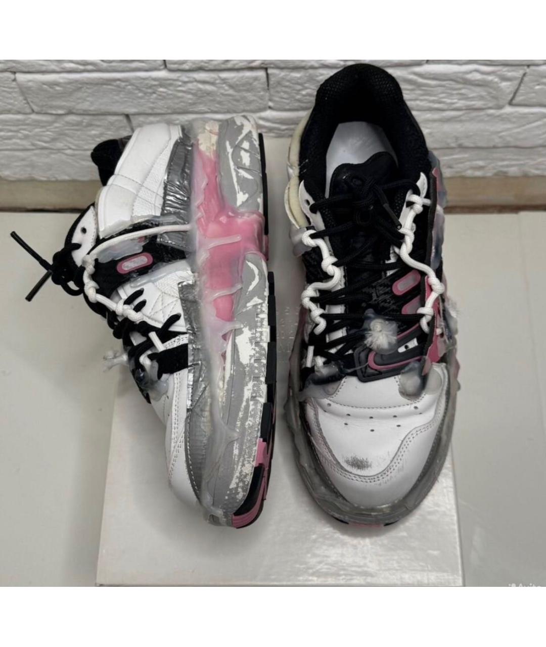 MAISON MARGIELA Мульти кожаные кеды, фото 7